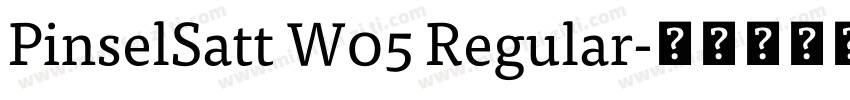 PinselSatt W05 Regular字体转换